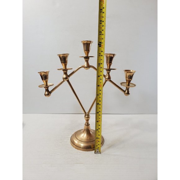 Vintage candelabra candle holders/ 5 arm candelabras/ candelabra perfect for - Picture 9 of 10